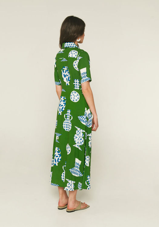 Εικόνα για Φόρεμα Midi Compania Fantastica print "κεραμεικά"