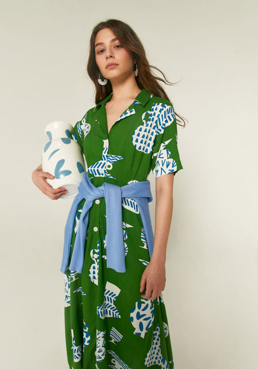 Εικόνα για Φόρεμα Midi Compania Fantastica print "κεραμεικά"