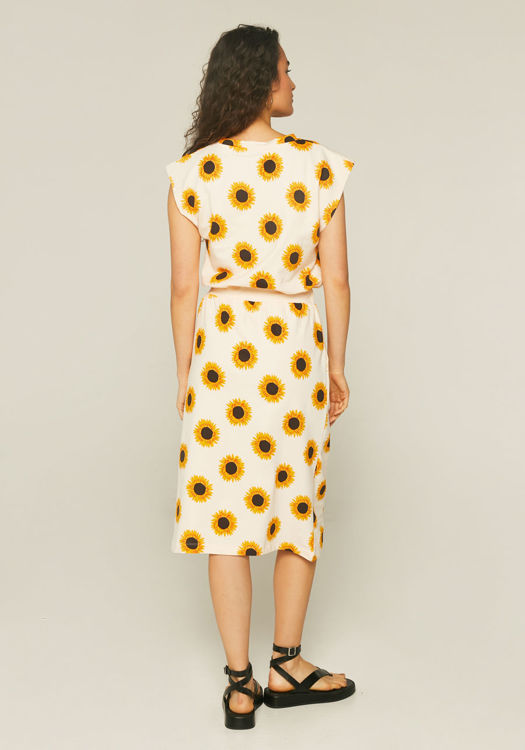 Εικόνα για Φόρεμα Midi Compania Fantastica print "ηλιοτρόπια"