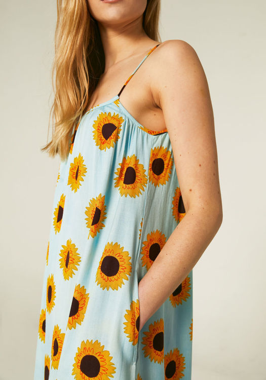 Εικόνα για Φόρεμα Μακρύ Compania Fantastica print  "ηλιοτρόπια"