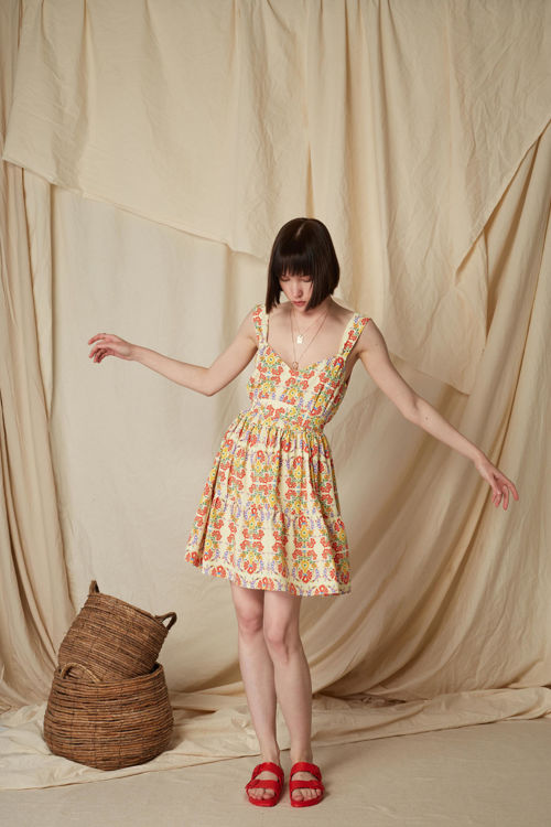 Εικόνα για Skyrianaki Mini Dress (Rodia Yellow Print)