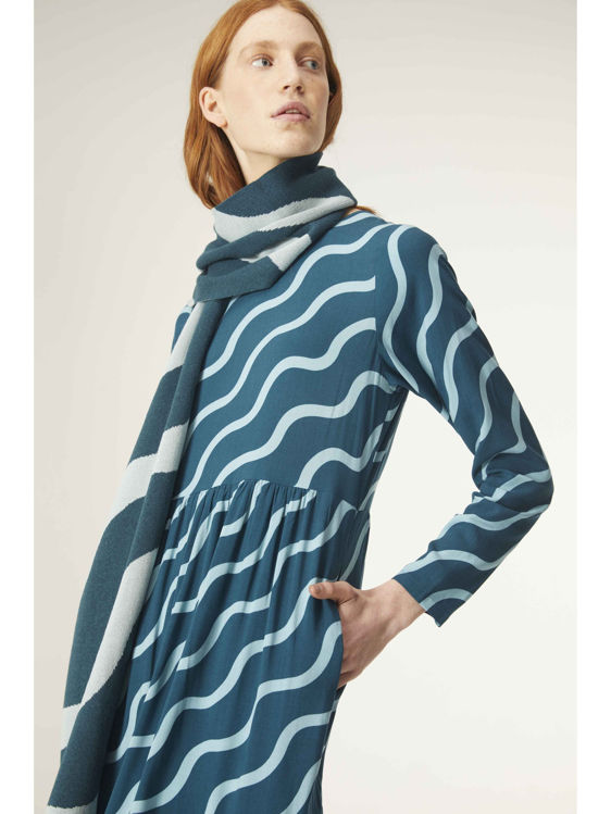 Εικόνα για Φόρεμα Midi Compania Fantastica print "waves"