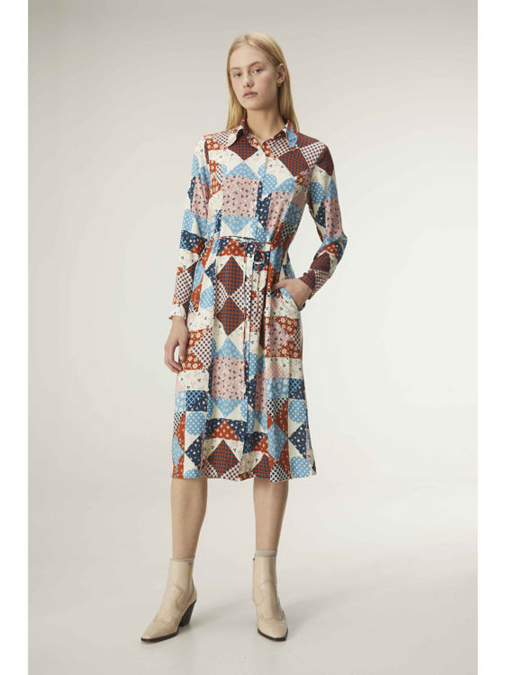Εικόνα για Φόρεμα Midi Compania Fantastica print "patchwork"